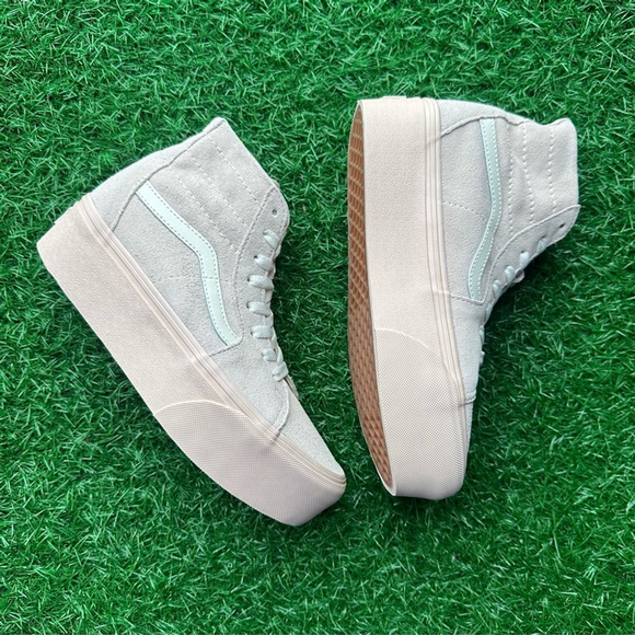 Vans Sk8 Hi Tapered Stackform Suede Shell Platform - Picture 7 of 9